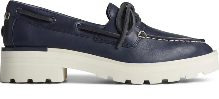Women Lug Boat Shoe Navy Sperry Boat Shoes