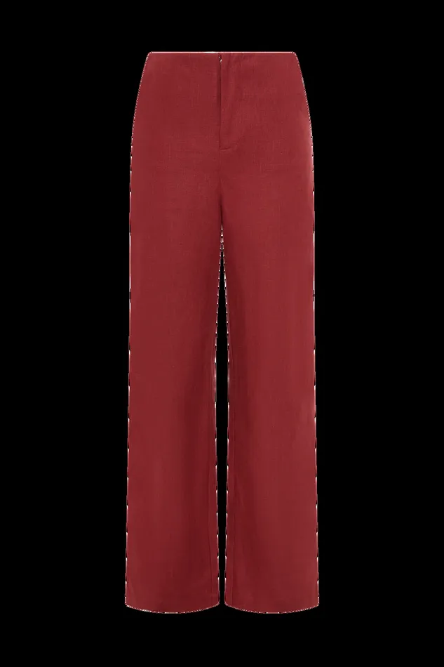 Women Lulea Pant Wine Faithfull The Brand Pants Women Lulea Pant Wine Faithfull The Brand Pants