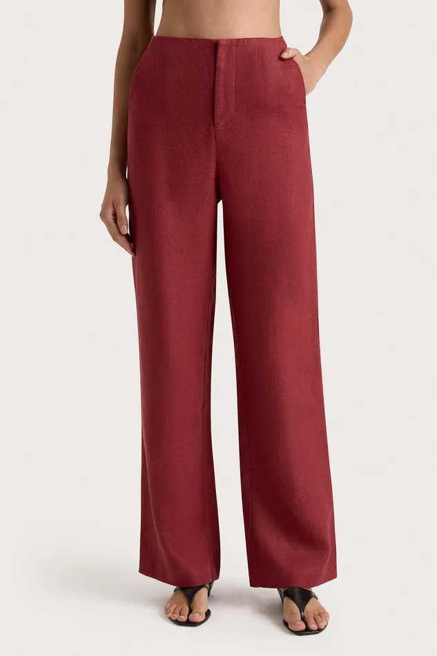 Women Lulea Pant Wine Faithfull The Brand Pants Women Lulea Pant Wine Faithfull The Brand Pants