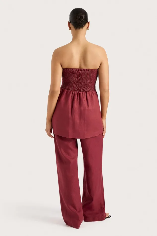 Women Lulea Pant Wine Faithfull The Brand Pants Women Lulea Pant Wine Faithfull The Brand Pants