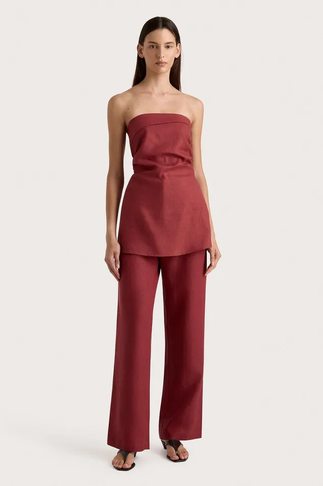 Women Lulea Pant Wine Faithfull The Brand Pants Women Lulea Pant Wine Faithfull The Brand Pants