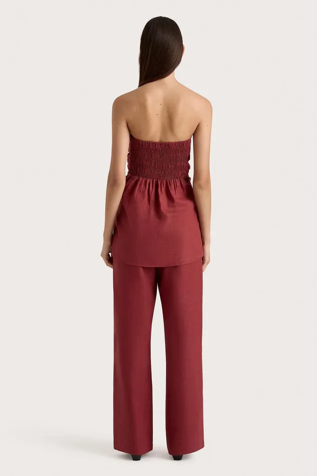 Women Lulea Pant Wine Faithfull The Brand Pants Women Lulea Pant Wine Faithfull The Brand Pants