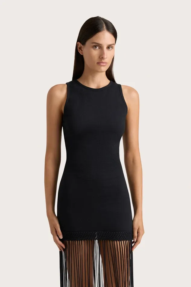 Women Maceio Fringed Dress Black Faithfull The Brand Dresses Women Maceio Fringed Dress Black Faithfull The Brand Dresses