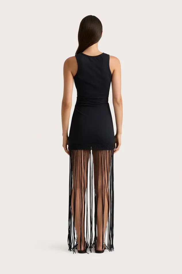 Women Maceio Fringed Dress Black Faithfull The Brand Dresses Women Maceio Fringed Dress Black Faithfull The Brand Dresses