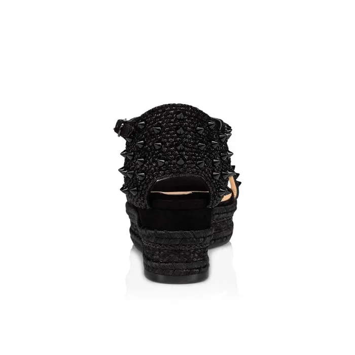 Women Madmonica 60 Mm Espadrilles 8211 Suede Calf 8211 Black Black Christian Louboutin Wedges