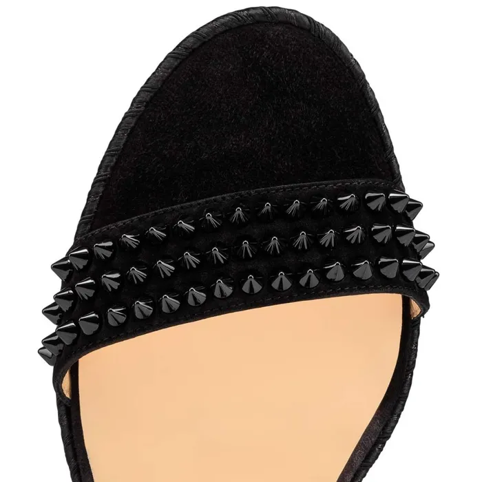 Women Madmonica 60 Mm Espadrilles 8211 Suede Calf 8211 Black Black Christian Louboutin Wedges