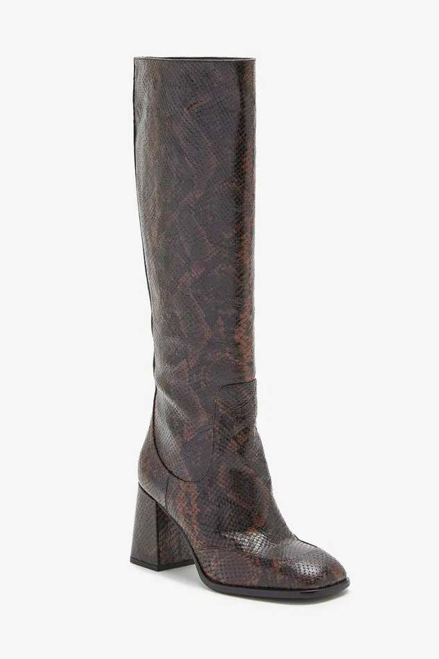 Women Malparmi Boots And Booties Leather Animalier Boots Camel
