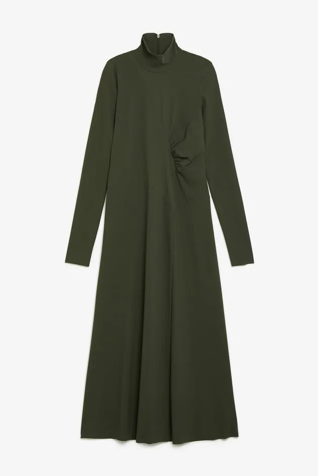Women Malparmi Dresses Soft Jersey Dress Military Green