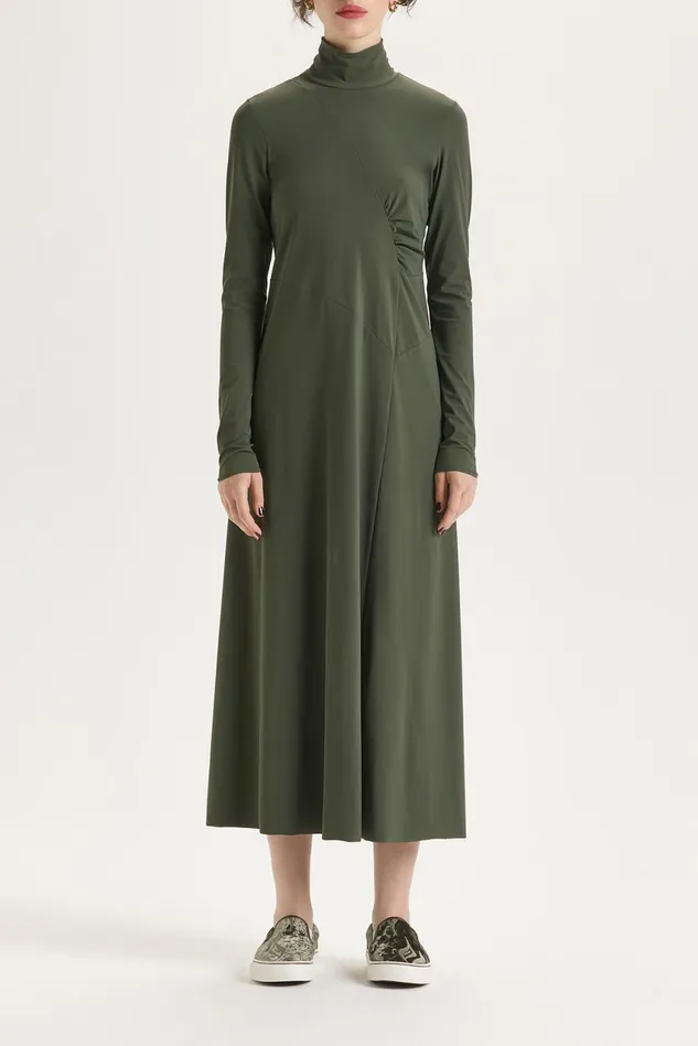 Women Malparmi Dresses Soft Jersey Dress Military Green