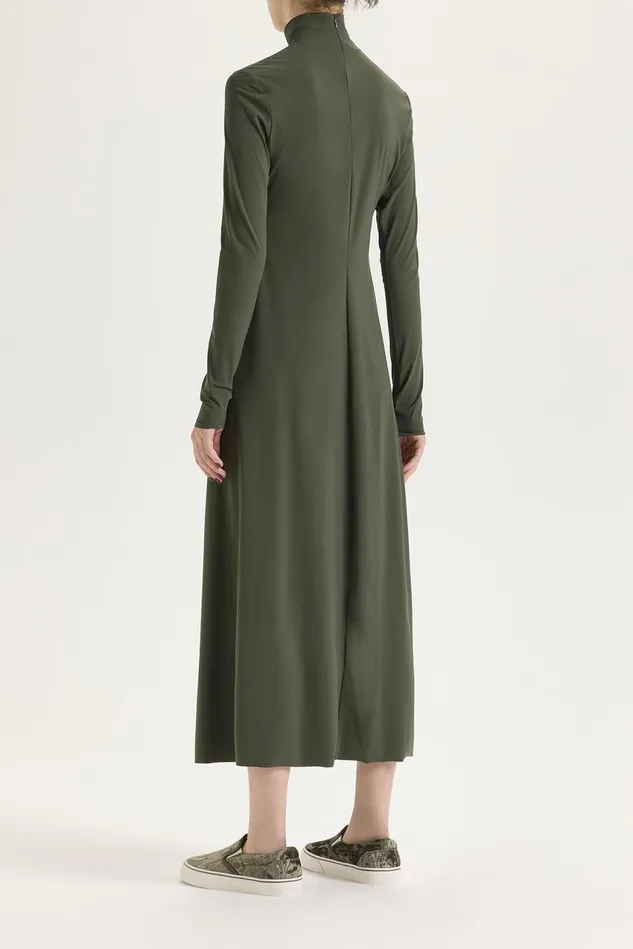 Women Malparmi Dresses Soft Jersey Dress Military Green