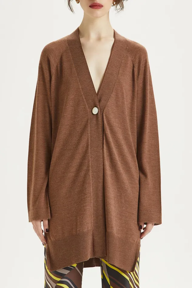 Women Malparmi Knitwear Colours Of The World Cardigan Camel