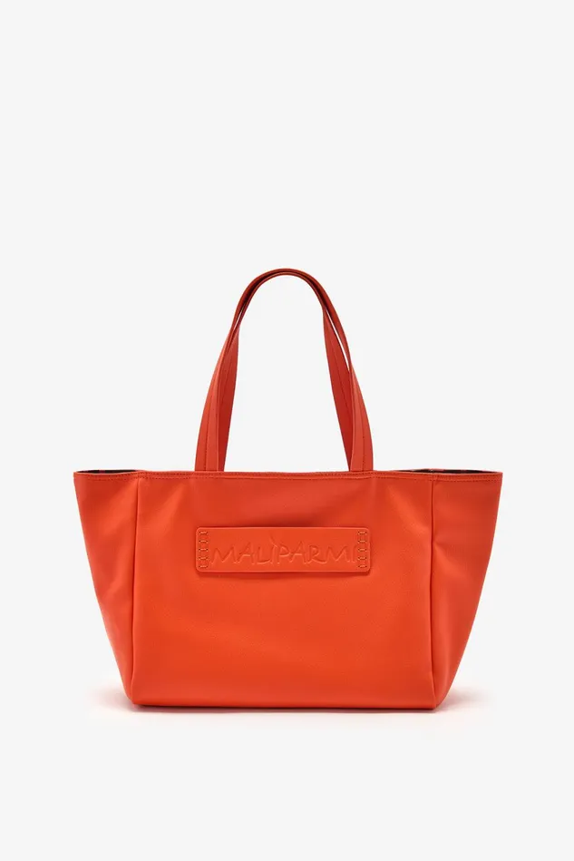 Women Malparmi Shopping Bag Double Face Shopping Bag Orange