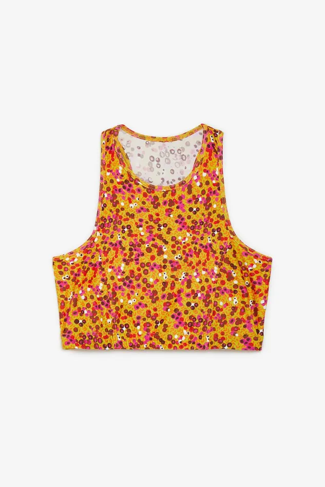 Women Malparmi Sportwear Zen Pop Top Orangefuxia