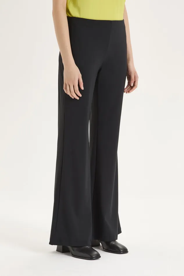 Women Malparmi Trousers Soft Jersey Trousers Black