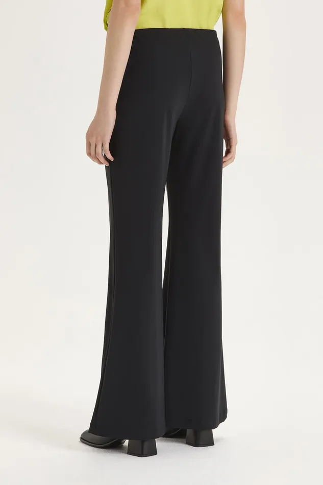 Women Malparmi Trousers Soft Jersey Trousers Black