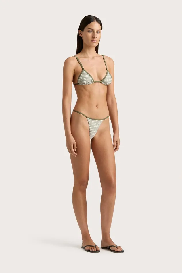 Women Manon Bikini Bottom Oliander Khaki Faithfull The Brand Swim Women Manon Bikini Bottom Oliander Khaki Faithfull The Brand Swim