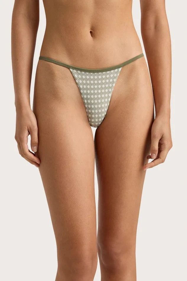 Women Manon Bikini Bottom Oliander Khaki Faithfull The Brand Swim Women Manon Bikini Bottom Oliander Khaki Faithfull The Brand Swim