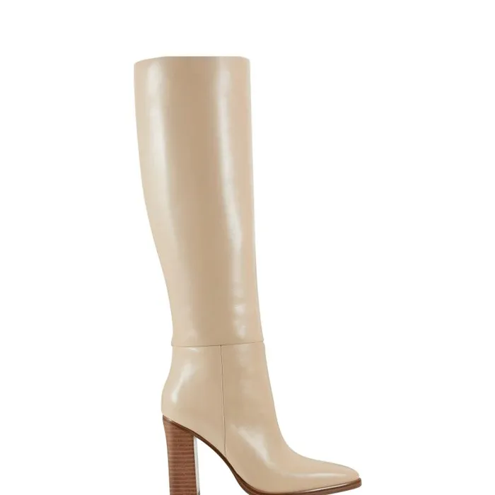 Women Marc Fisher Boots and Booties Lannie Dress Boot Light Natural