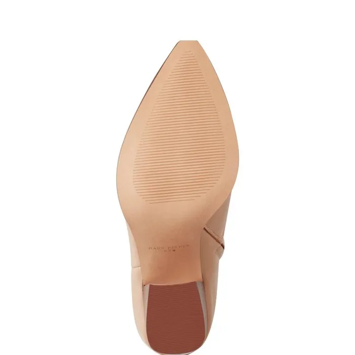 Women Marc Fisher Boots and Booties Melysa Dress Bootie Light Natural Leather