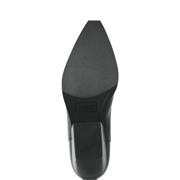 Women Marc Fisher Boots and Booties Pryce Western Bootie Black Leather
