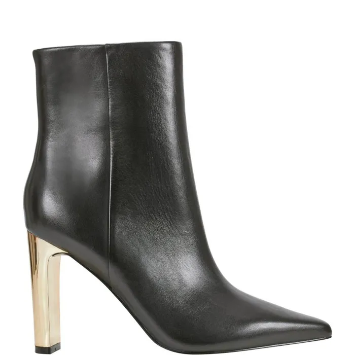 Women Marc Fisher Boots and Booties Talyna Dress Bootie Black Leather