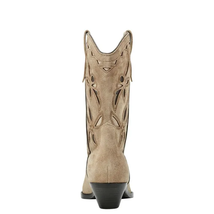 Women Marc Fisher Boots and Booties Trista Western Boot Natural Suede