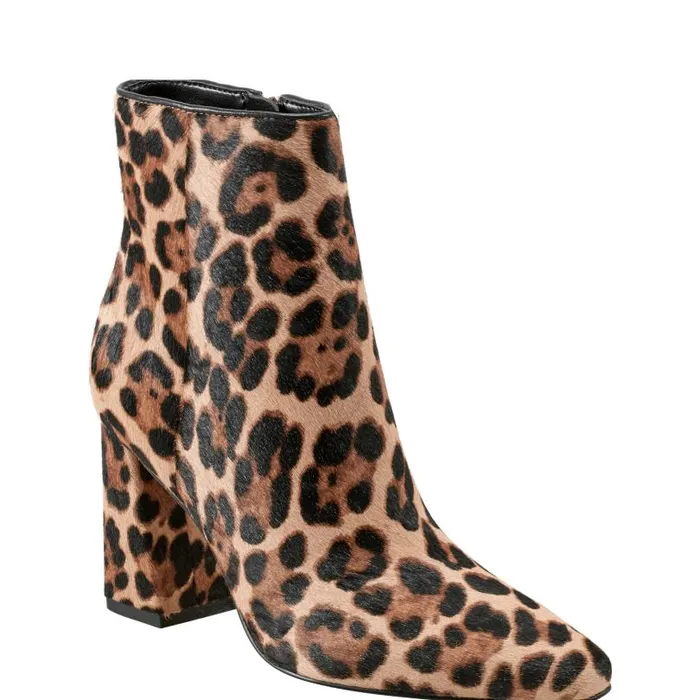 Women Marc Fisher Boots and Booties Yanaraly Heeled Bootie Leopard