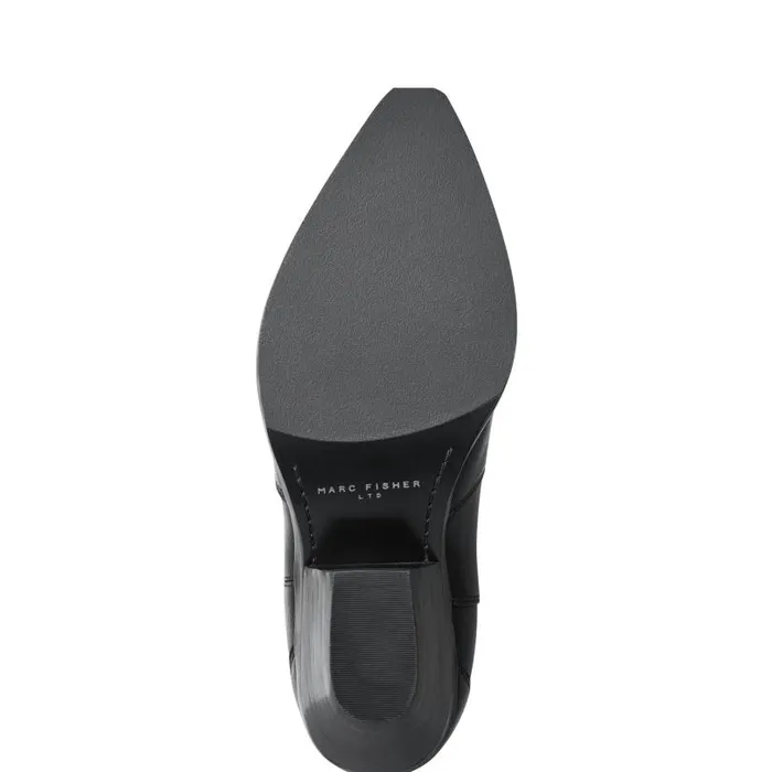 Women Marc Fisher Boots Ander Western Boot Black Leather