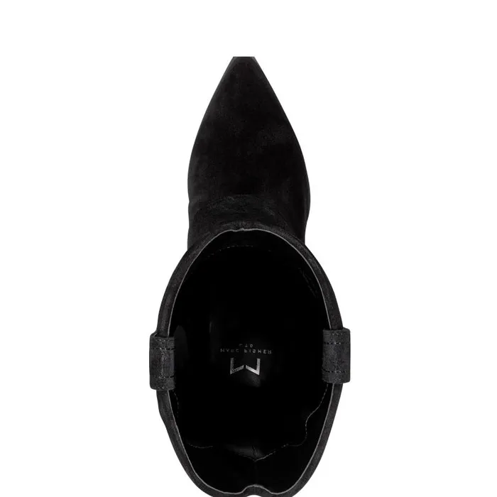 Women Marc Fisher Boots Calysta Block Heel Pointy Toe Boot Black