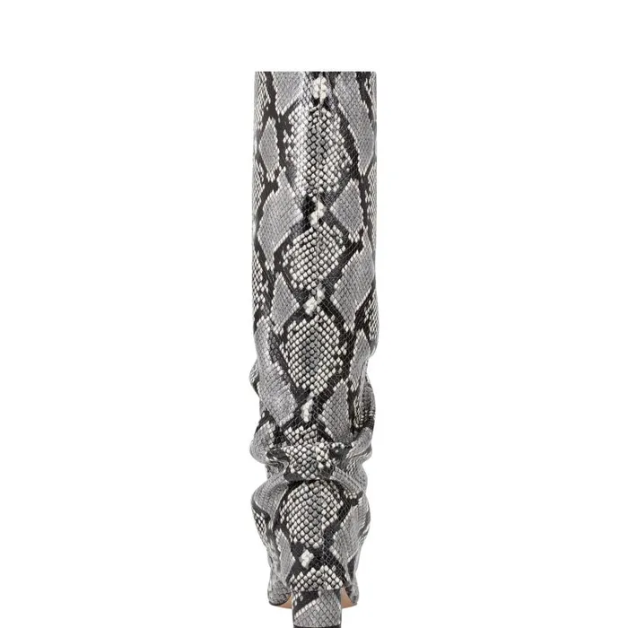 Women Marc Fisher Boots Lalita Foldover Dress Boot Snake Print