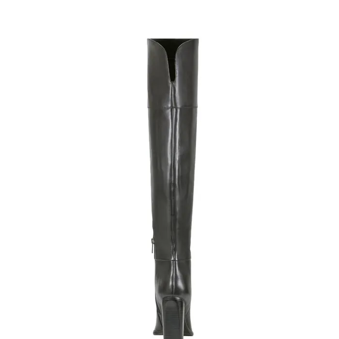 Women Marc Fisher Boots Lasli Over The Knee Boot Black Leather
