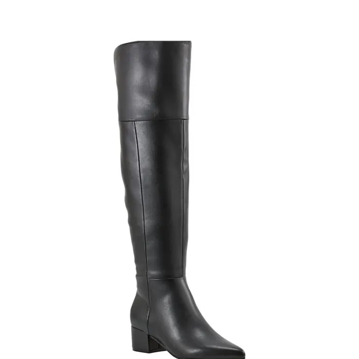 Women Marc Fisher Boots Lottie Over The Knee Boot Smooth Black
