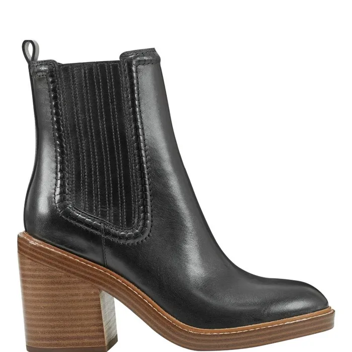 Women Marc Fisher Casual Boots Halida Tailored Bootie Black