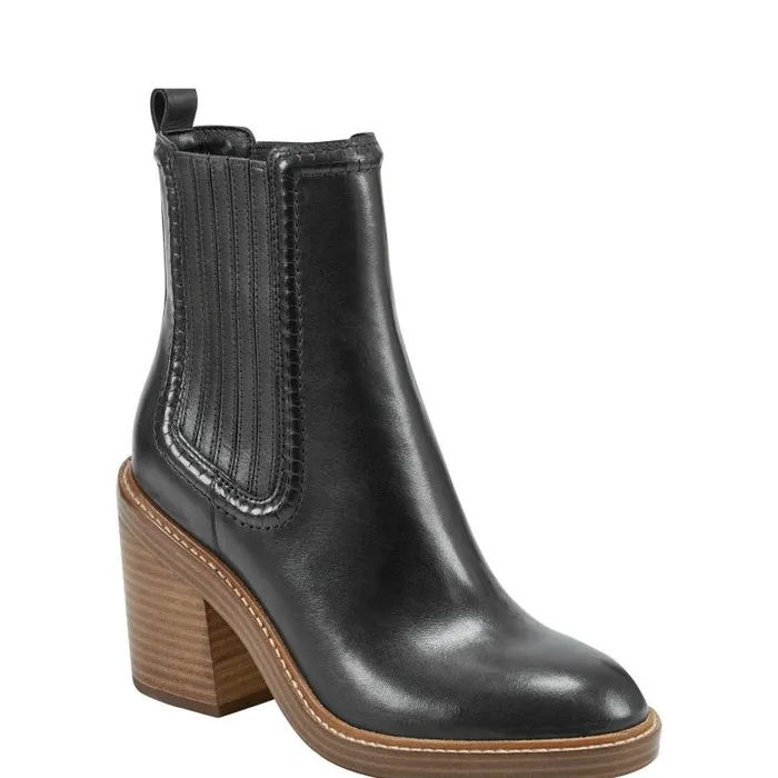 Women Marc Fisher Casual Boots Halida Tailored Bootie Black