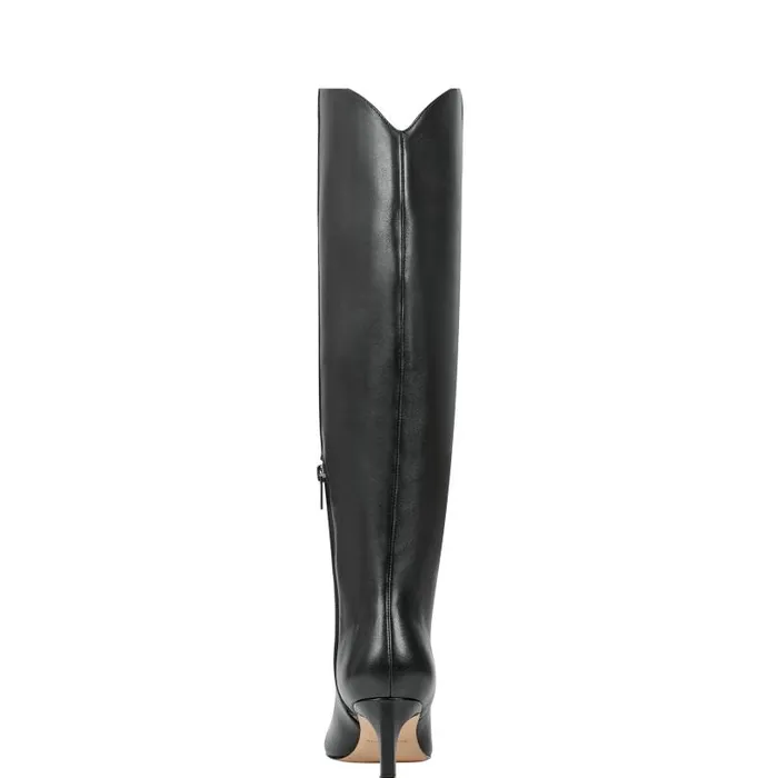 Women Marc Fisher Dress Boots Quinnie Dress Boot Black Leather