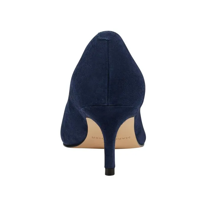 Women Marc Fisher Heels and Pumps Alola Pump Dark Blue Suede