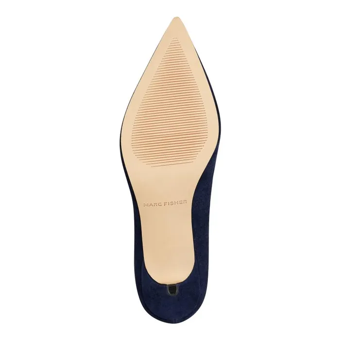 Women Marc Fisher Heels and Pumps Alola Pump Dark Blue Suede