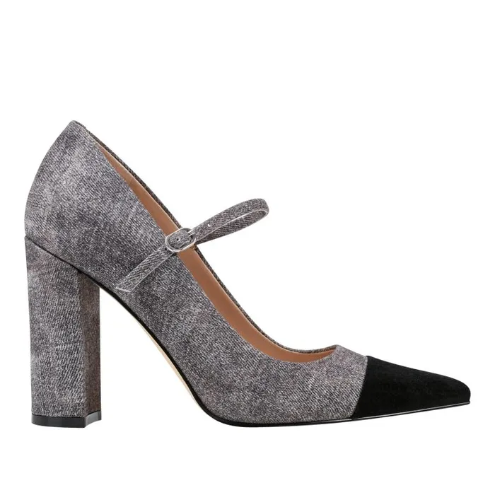 Women Marc Fisher Heels and Pumps Anellie Cap Toe Dress Pump Light Grey Suede Women Marc Fisher Heels and Pumps Anellie Cap Toe Dress Pump Light Grey Suede