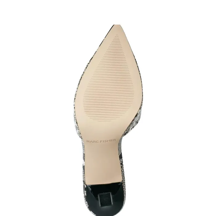 Women Marc Fisher Heels and Pumps Hadya Slingback Pump Snake Print