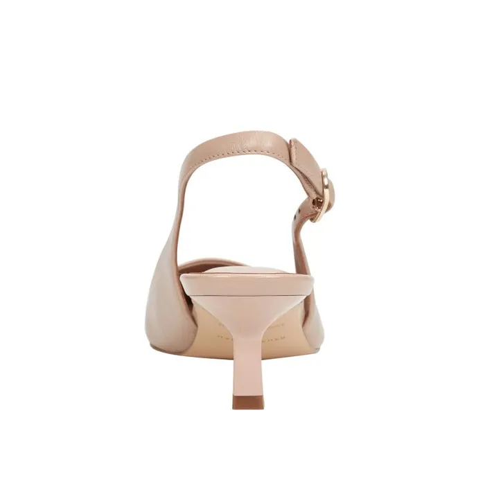 Women Marc Fisher Heels and Pumps Kory Slingback Pump Natural Leather