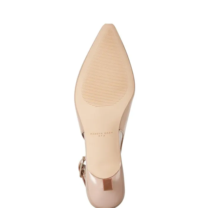 Women Marc Fisher Heels and Pumps Kory Slingback Pump Natural Leather