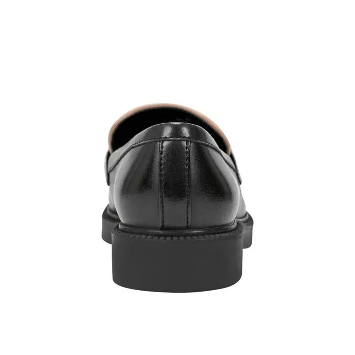 Women Marc Fisher Loafers and Flats Calisto Loafer Blacknaturalwhite