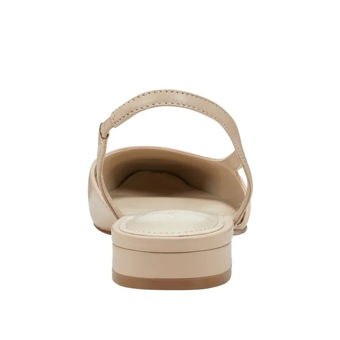 Women Marc Fisher Loafers and Flats Dela Closed Toe Slingback Dress Flat Light Natural