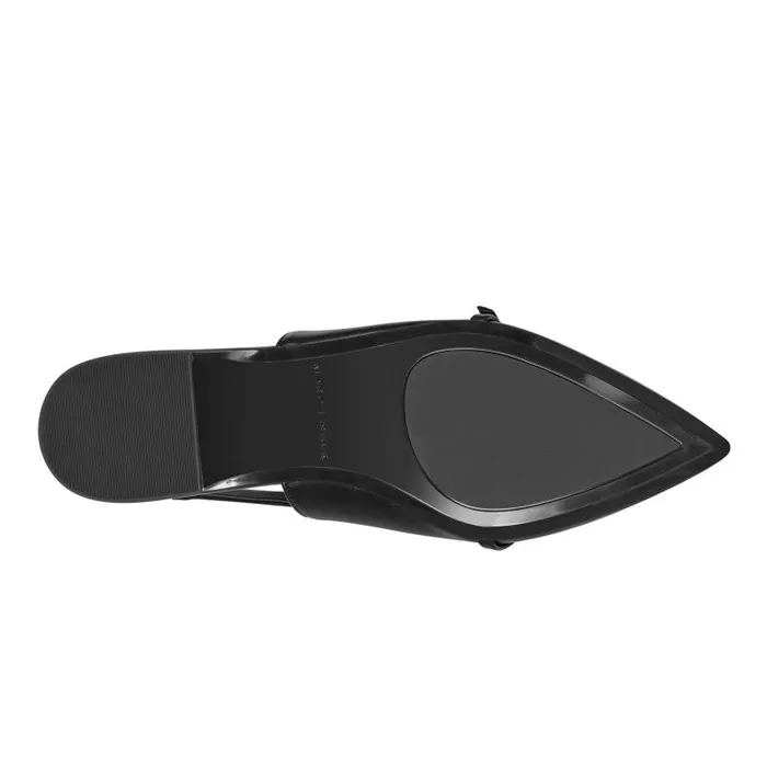 Women Marc Fisher Loafers and Flats Elelyn Slingback Flat Black