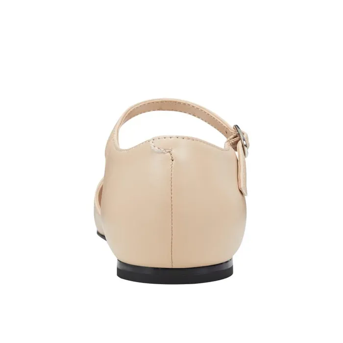Women Marc Fisher Loafers and Flats Elesia D039Orsay Flat Natural