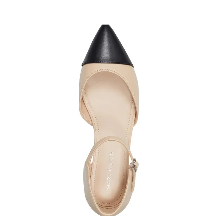 Women Marc Fisher Loafers and Flats Elesia D039Orsay Flat Natural