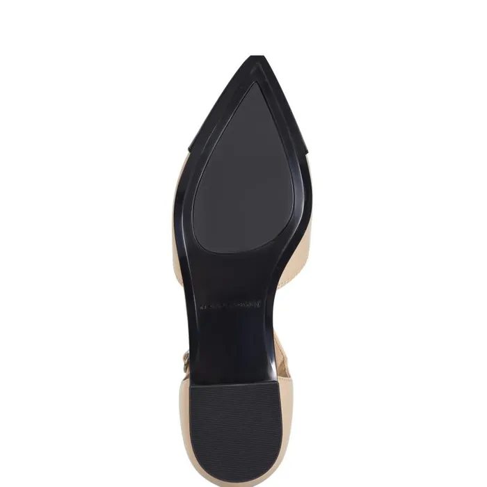 Women Marc Fisher Loafers and Flats Elesia D039Orsay Flat Natural