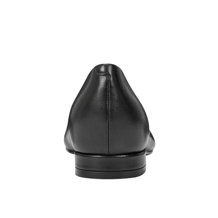 Women Marc Fisher Loafers and Flats Gunner Pointed Toe Flat Black Leather