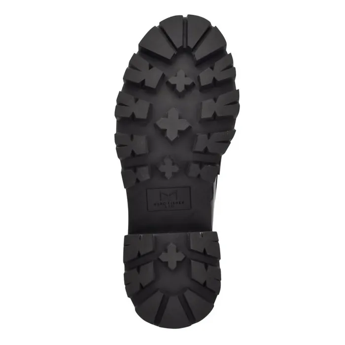 Women Marc Fisher Loafers and Flats Latika Lug Sole Loafer Black Patent