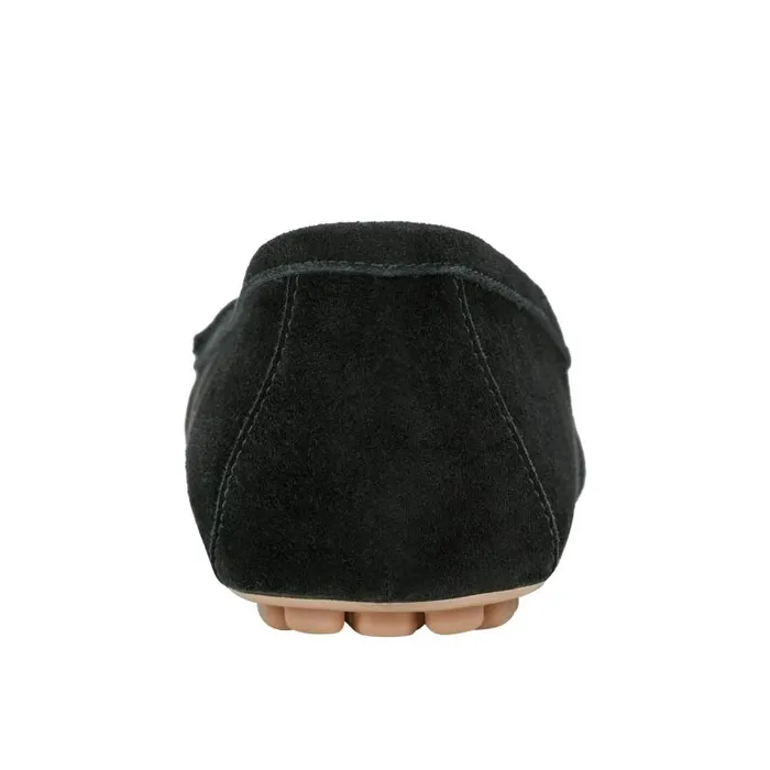 Women Marc Fisher Loafers and Flats Layney Casual Tassle Loafer Black Suede